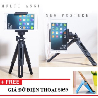 ❤️ HOTSALE ❤️ Giá đỡ điện thoại 3 chân Tripod MT01 mini SIÊU CHẮC có thể KÉO DÀI + Tặng 1 GIÁ ĐỠ ĐIỆN THOẠI S059