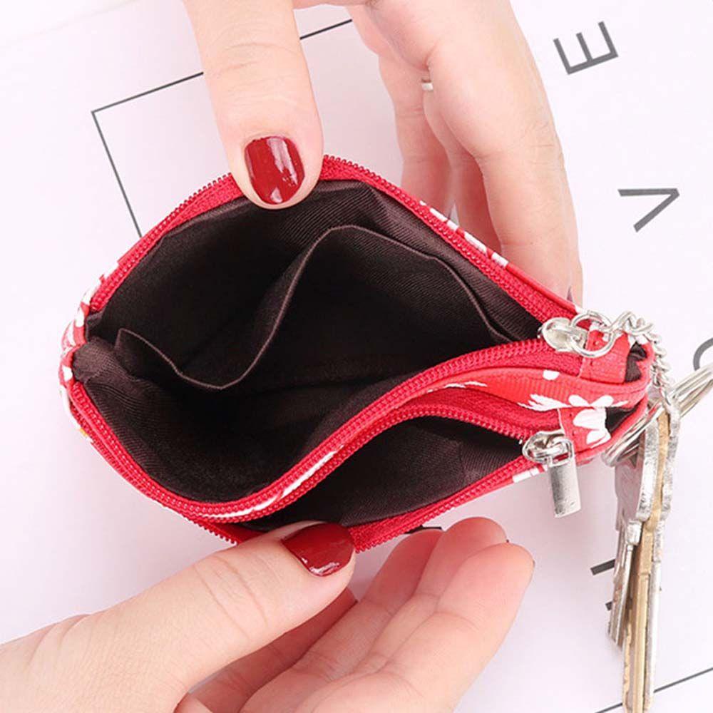 Ví Ngắn Có Khóa Kéo Dùng Đựng Tiền / Thẻ Tiện Dụng Cho Nữ