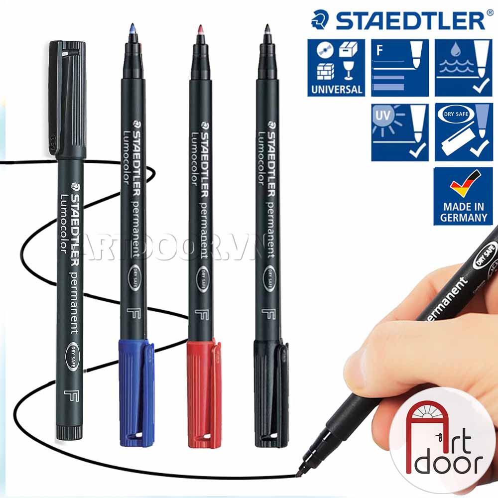 [ARTDOOR] Bút màu vẽ Nhựa, Kính STAEDTLER 318 mực không phai (cây lẻ)