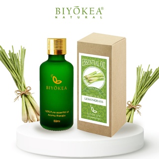 Tinh Dầu Sả Chanh Biyokea Xông Thơm Thư Giãn, Khử Mùi, Đuổi Muỗi 50ml