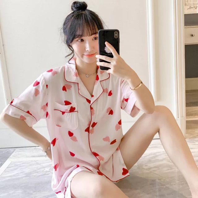 Pijama lanh lụa mặc nhà 💄 pijama sau sinh 💄 [tay ngắn - quần đùi ]