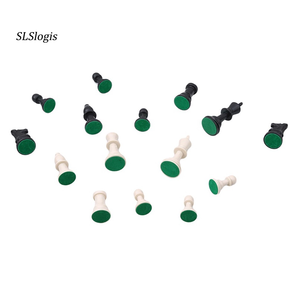 Set 32 Quân Cờ Trung Cổ Bằng Nhựa Màu Trắng Đen 65 / 75 / 95mm