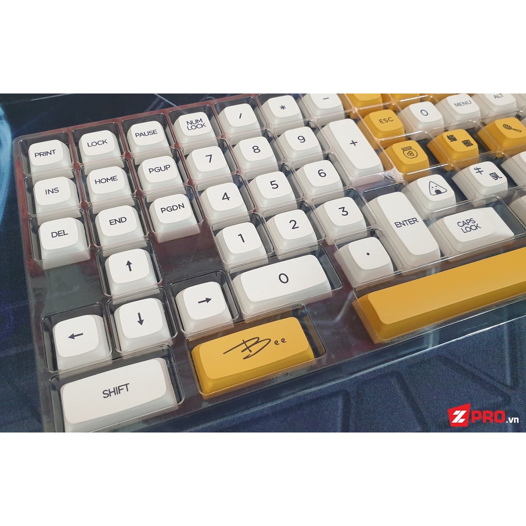 [Mã 33ELSALE hoàn 7% xu đơn 300k] Bộ Keycap Honey And Milk - XDA Profile (140 keys)