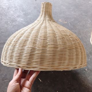 Đèn Mây Tre Hình Chóp Cổ Dài size 45cm