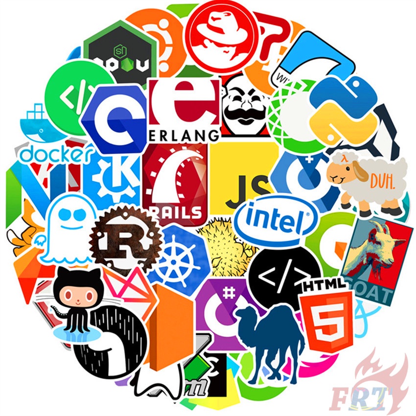 ❉ Logo Phần mềm Programmer. Java Mã Nghệ Thuật Loạt 01 Hình Dán ❉ Bộ 48 Miếng Dán Chống Thấm Nước Thời Trang