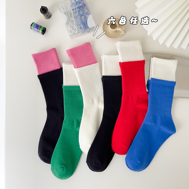 Mới Đôi Vớ Bằng Cotton Nhiều Màu Sắc Tiện Dụng Và Bền Dễ Thương