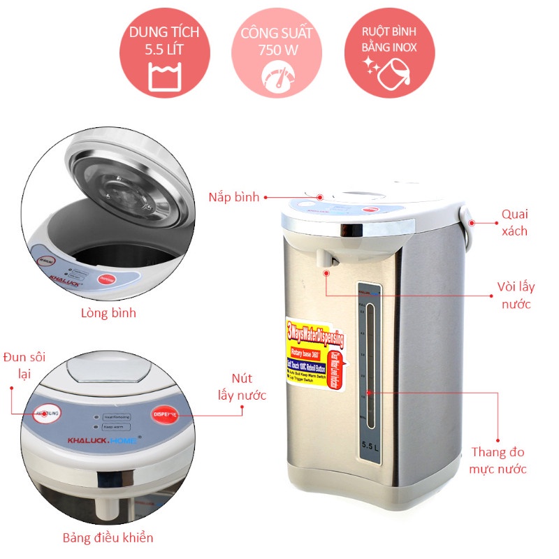 Bình thủy điện KHALUCK KL-955 - BX3288