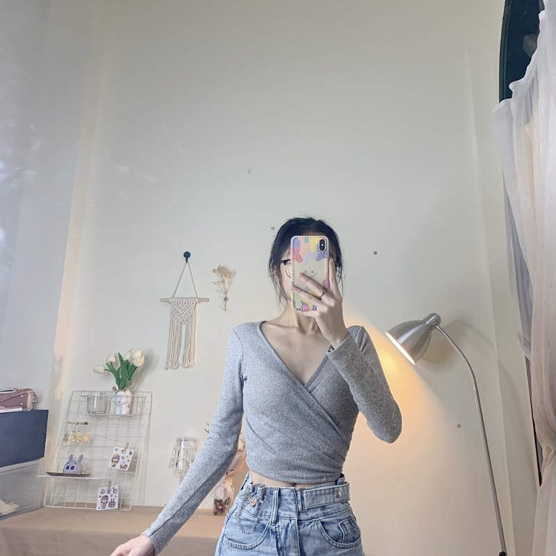 áo buộc vạt 2 tà