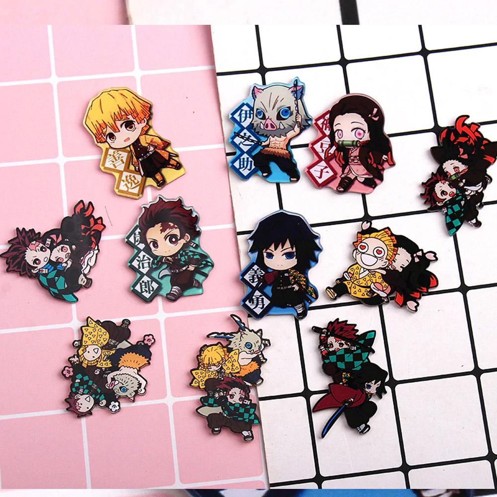 Ghim Cài Áo Họa Tiết Hoạt Hình Kimetsu No Yaiba 15H Dành Cho Nữ