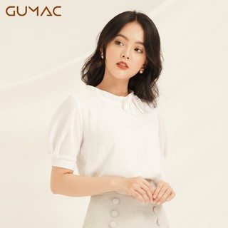 Áo cổ nơ tay phồng AA899 GUMAC