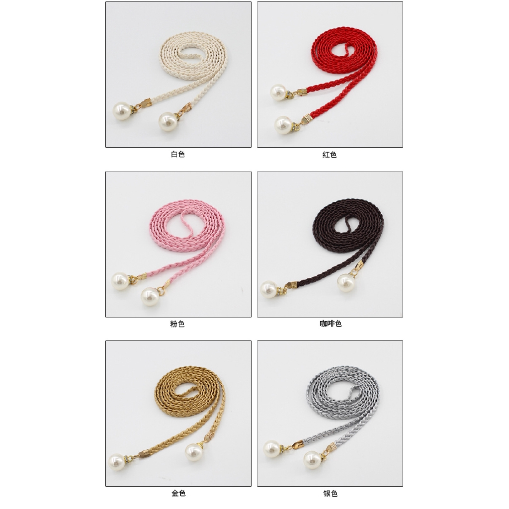 Thắt lưng đính hạt châu nhân tạo xinh xắn trẻ trung cho nữ