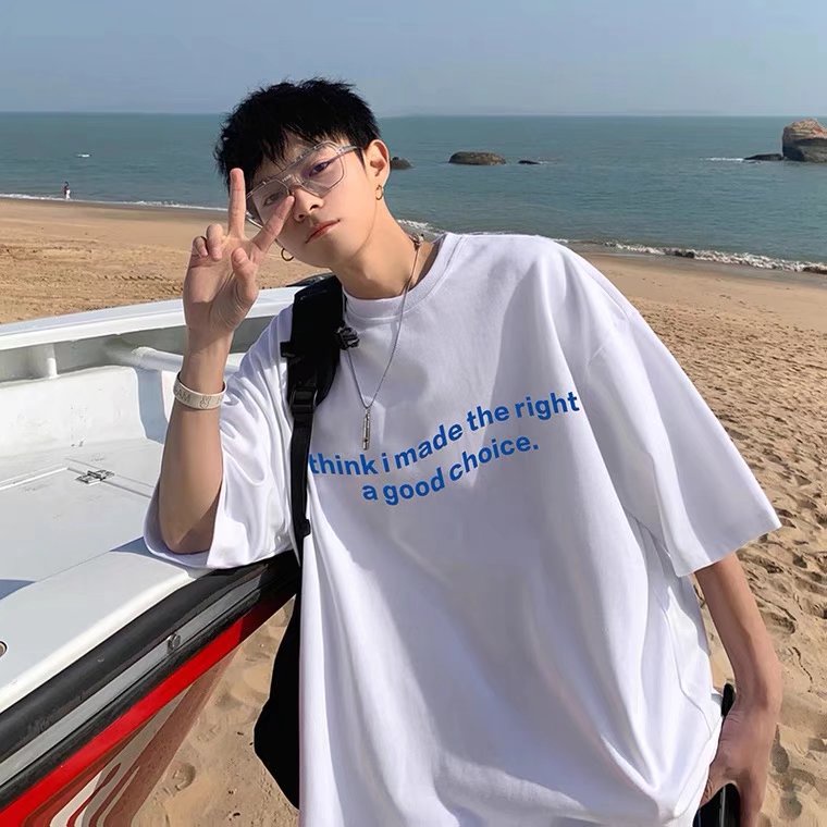 Áo Thun Dáng Rộng Tay Ngắn In Hình Klein Xanh Dương 2022 Mới Cho Nam Và Nữ