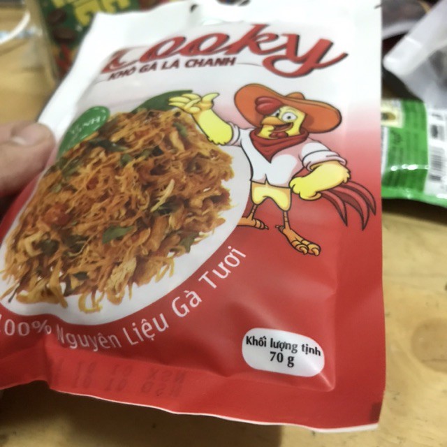 Gà Khô Lá Chanh 👍FREESHIP👍Gà khô Lá Chanh COOKY Thơm Ngon 150gr