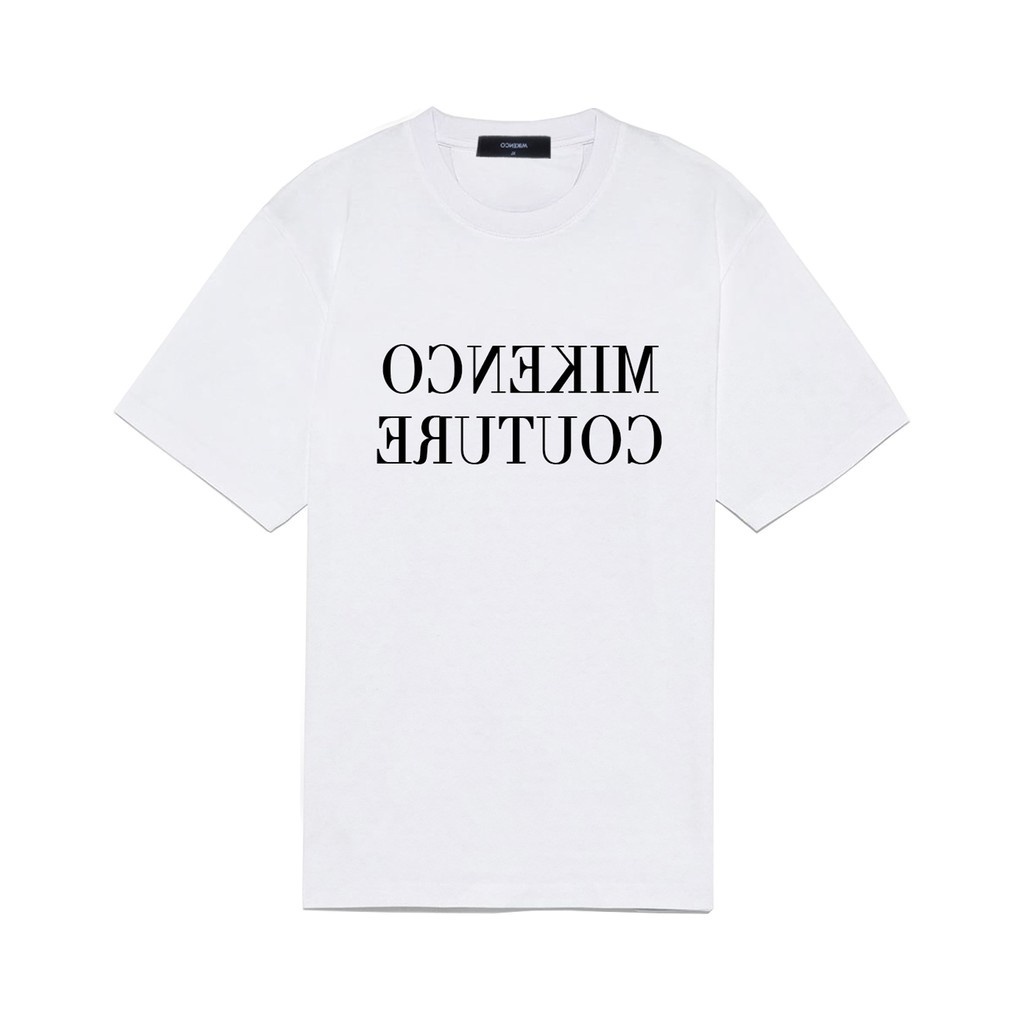 Áo thun tay lỡ unisex Couture chữ ngực MOSSSHOP - Áo phông nam nữ phong cách hàn quốc ulzzang form rộng 65kg