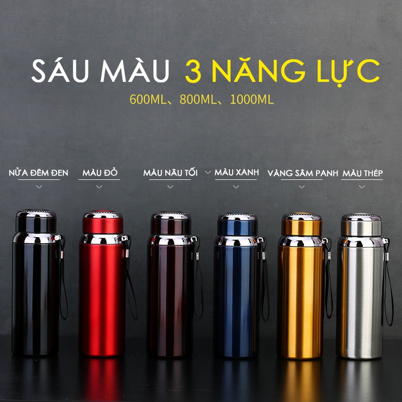 Bình giữ nhiệt nóng lạnh 800-1000ml  inox 316，inox 304 cao cấp