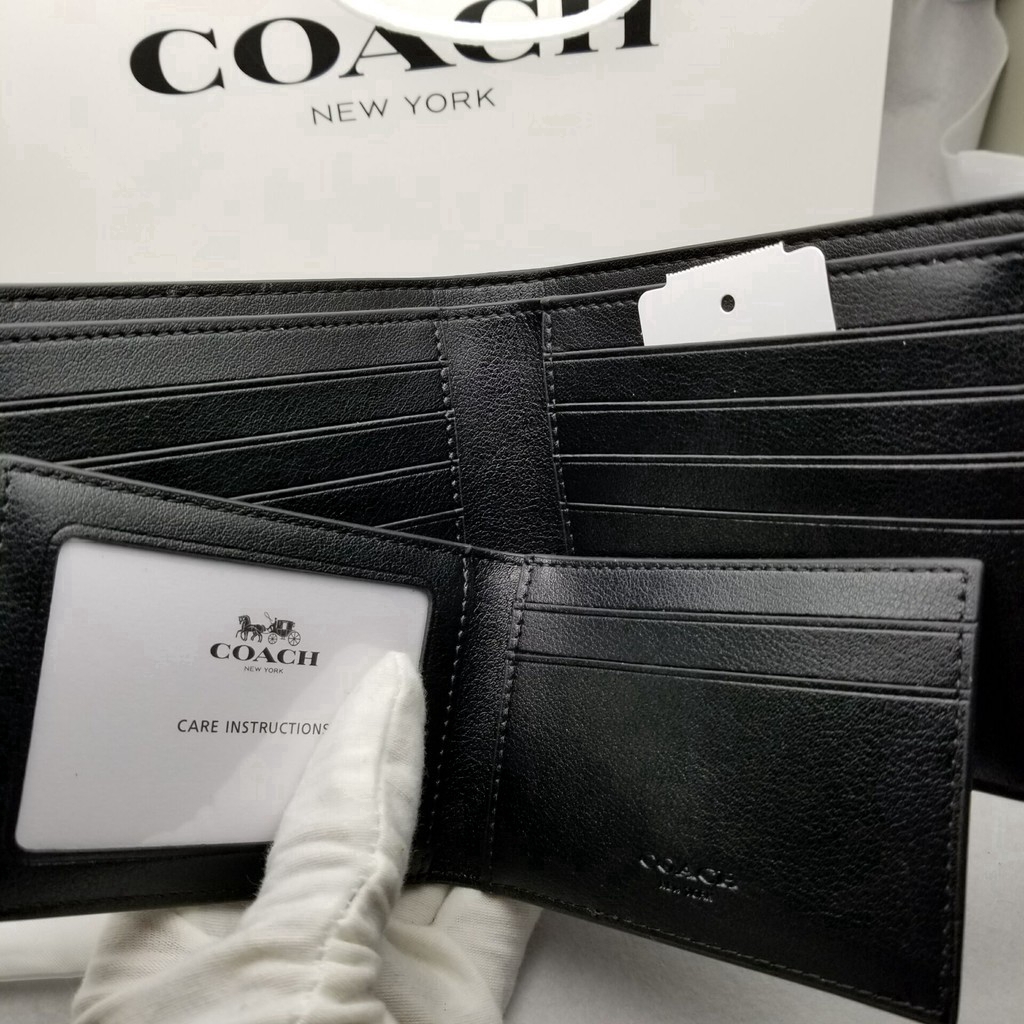 Ví nam COACH/Ví da sang trọng  F74993 cho nam