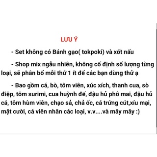 [ Mix hơn 15 loại ] SET LẨU 500g