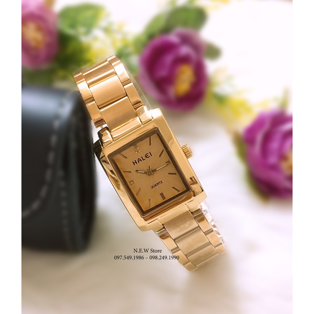 Đồng hồ cặp đôi dây thép Halei mặt vuông sành điệu | BigBuy360 - bigbuy360.vn