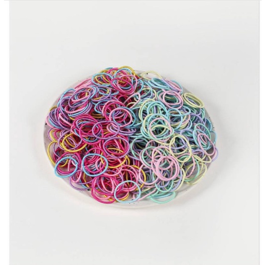 Set 50 Dây Cột Tóc Co Giãn Nhiều Màu Thời Trang Mềm Mại Xinh Xắn cho bé gái, con gái