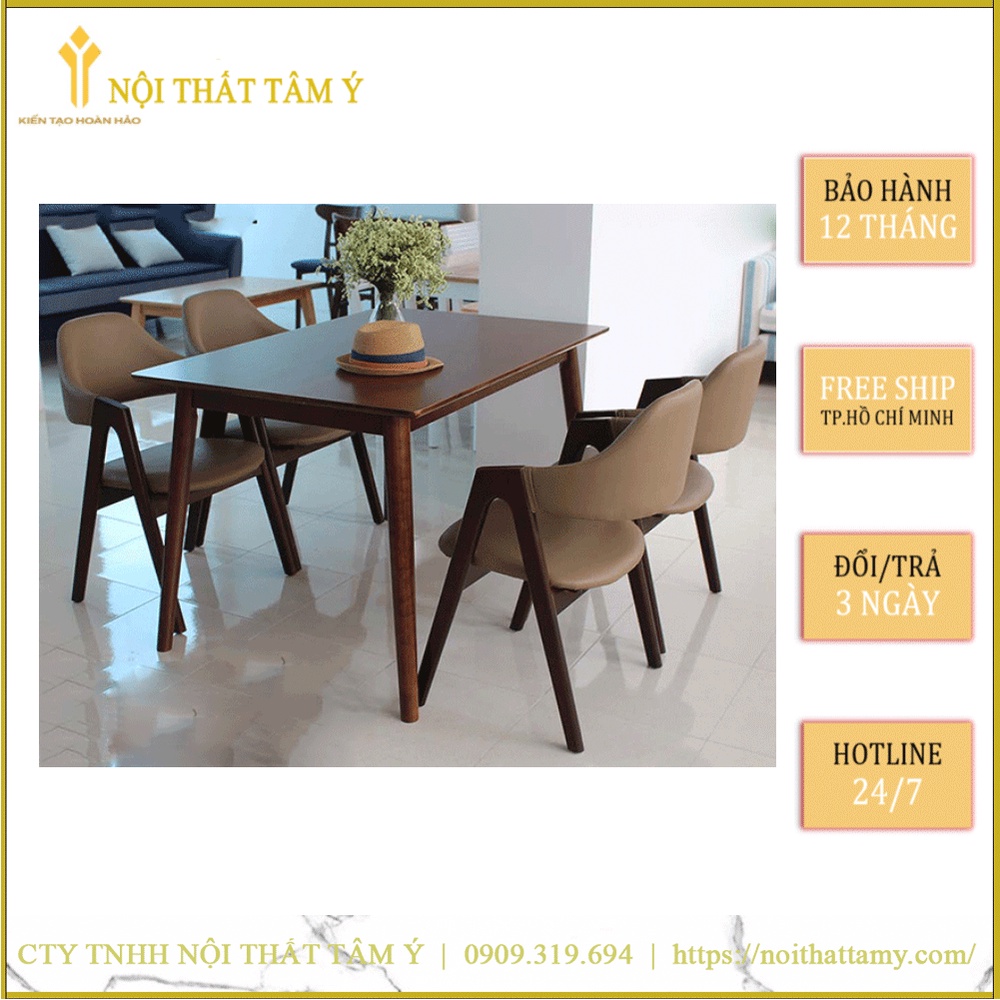 Bộ Bàn Ăn Chữ A 6 ghế ✌FREE SHIP HCM✌ Bộ bàn ăn Cao Cấp Thương hiệu Nội Thất Tâm Ý