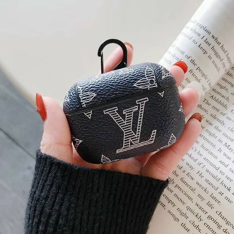 Bao da họa tiết LV, GC, Sọc nâucho Airpod Pro, 3, 1, 2 giả da cao cấp Sang chảnh - Tặng móc treo