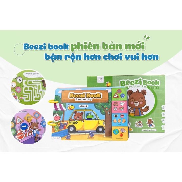 Học Liệu Bóc Dán Beezyi Book [Phần 2] - Học Cùng Gấu Boo - Cho Bé Từ 2 Tuổi Lalala Baby - Song Ngữ Anh Việt - Timikid