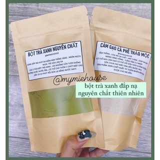 Bột trà xanh nguyên chất để đắp mặt nạ