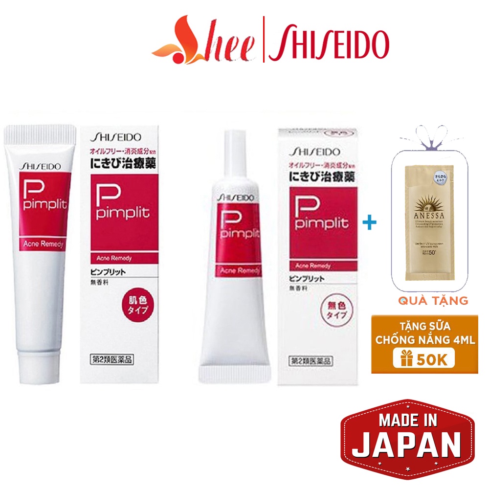(Đủ bill) Kem mụn shiseido pimplit Nhật Bản - Shee Shop