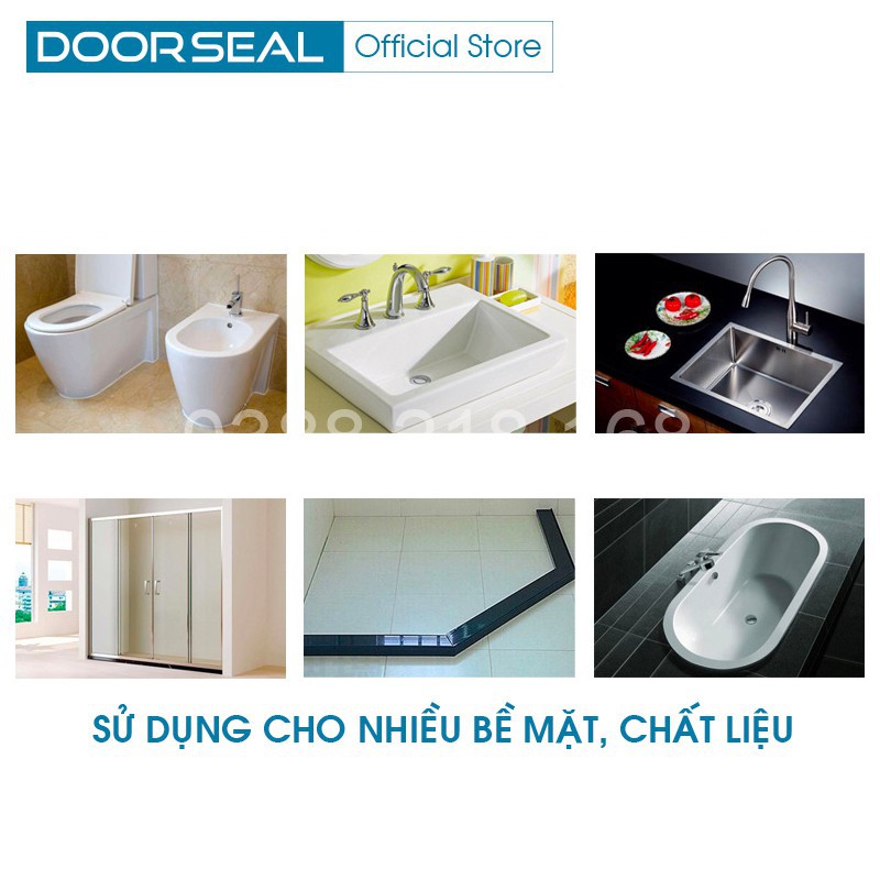 Keo dán siêu chắc dán mọi bề mặt tường, gạch, gỗ đa năng Sealant Fix loại 100g (Dạng Tuýp) Doorseal (Vietnam)