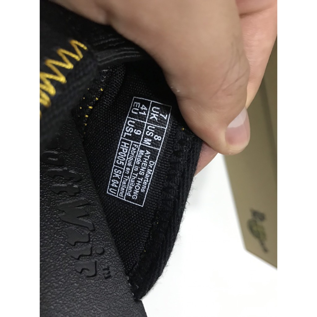 Dép Da Nam Quai Kẹp Dr Martens Athens Thong Thailan Da Bò Đế Doctor Full Box Dr6