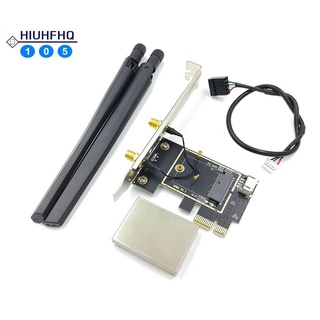 Đầu chuyển đổi thẻ mạng wifi không dây bluetooth PCIE băng tần kép dành cho máy tính để bàn AX200 9260AC