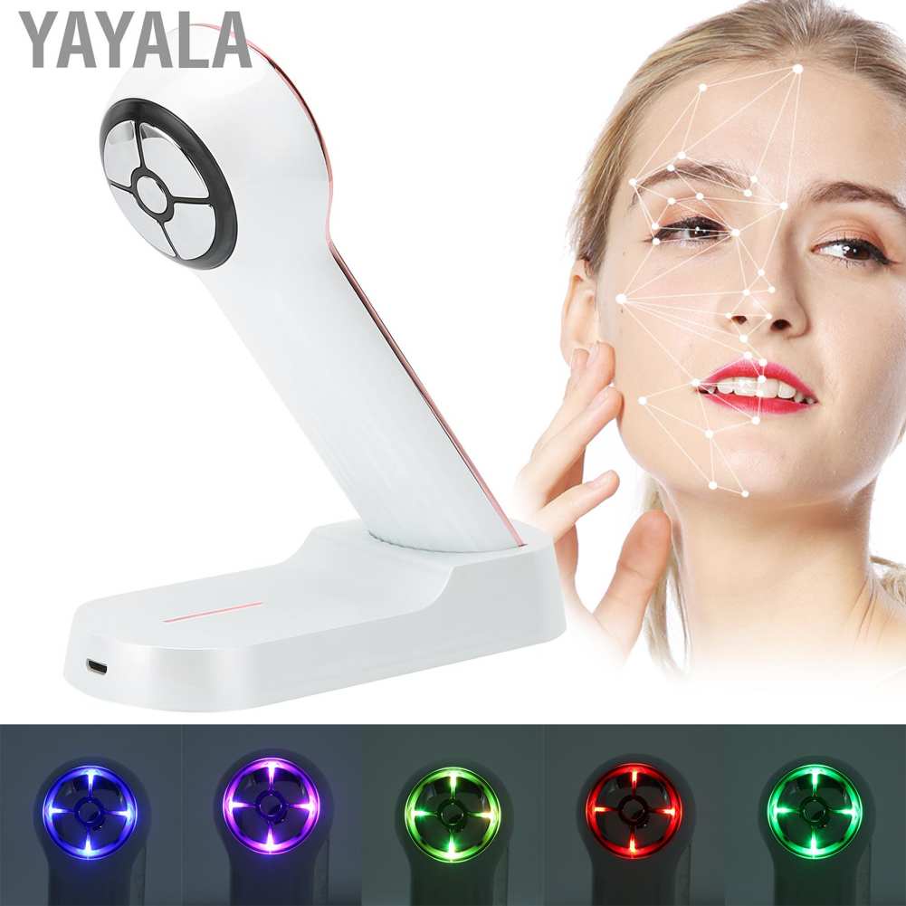 Yayala Slim Patch Health Care Facial Skin Beauty Instrument USB Charging Anti Aging Tightening Face Massage Machine White