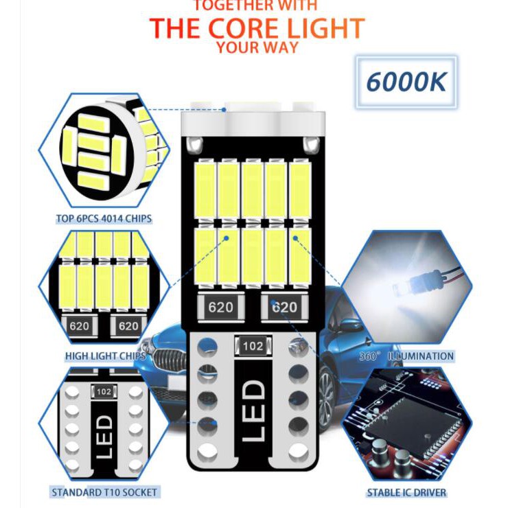 Đèn LED Canbus LYMOYO T10 cho ô tô