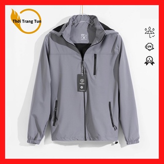 Áo Khoác Gió Cao Cấp 2 Lớp Chất Gió Tráng Bạc Chống Nước Chống Gió Cao Cấp