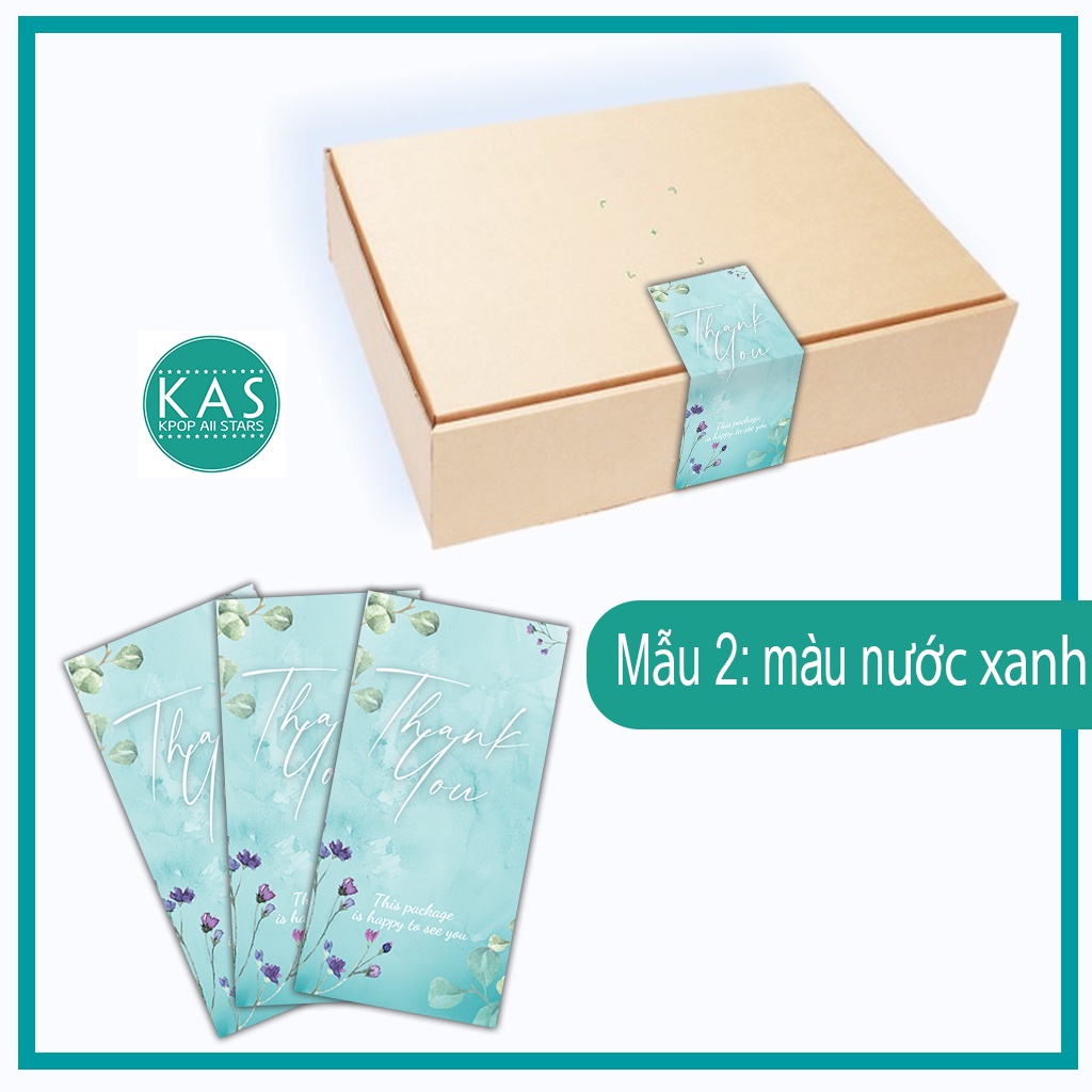NHÃN DÁN Xấp 95-100 sticker cám ơn dán hộp đóng gói, mẫu mã sáng tạo độc đáo, hợp trend dành riêng cho shop bán hàng