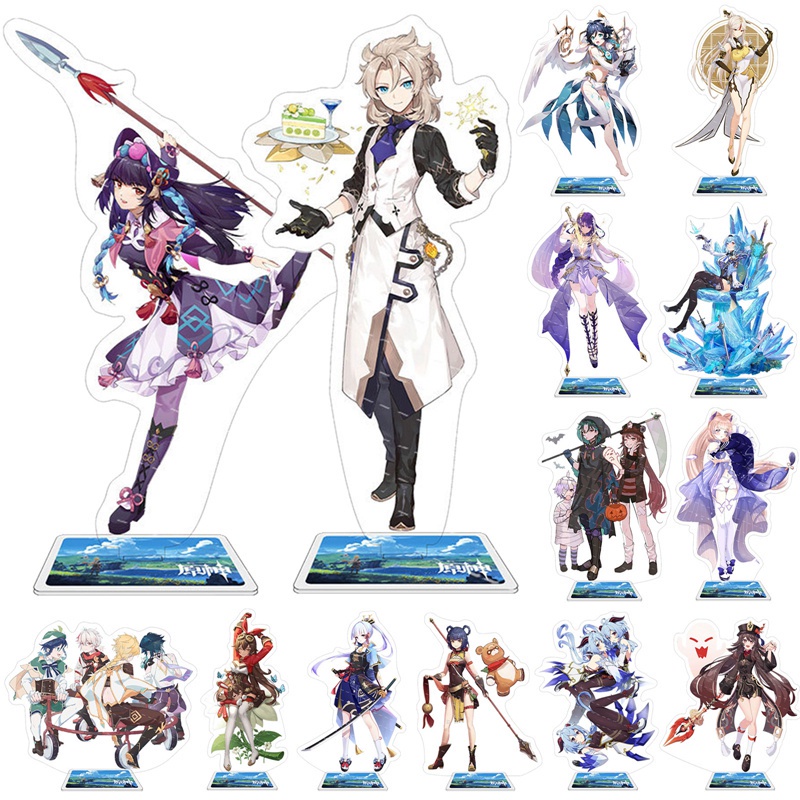 Mô hình nhân vật anime Genshin giá đỡ bằng acrylic