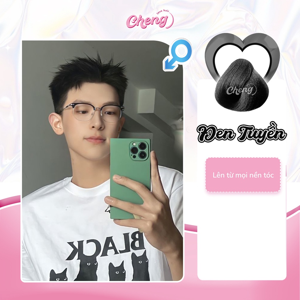 Thuốc Nhuộm Tóc Nam Màu ĐEN TUYỀN Không Tẩy | Chenglovehair, Chenglovehairs