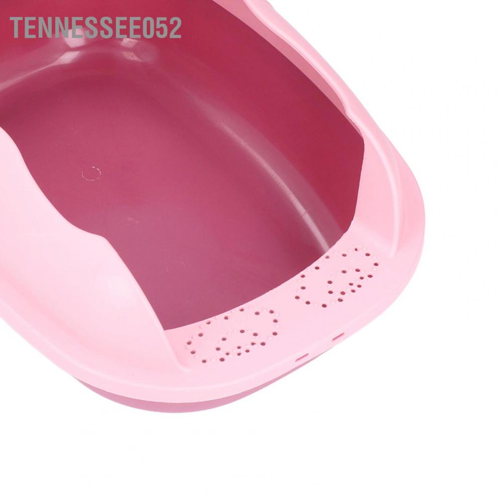 Chậu đựng cát vệ sinh cho mèo tặng xẻng xúc cát cho mèo kích thước S chống văng cát