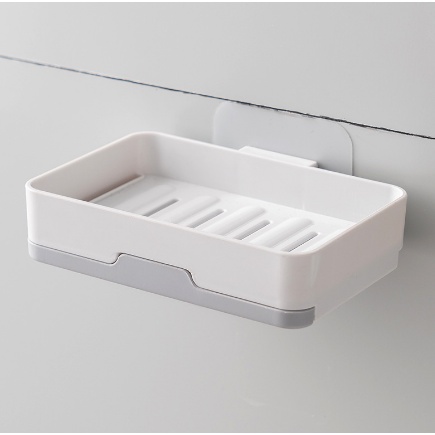 Khay Đựng Xà Phòng - Kệ Để Xà Phòng Dán Tường 2 Tầng