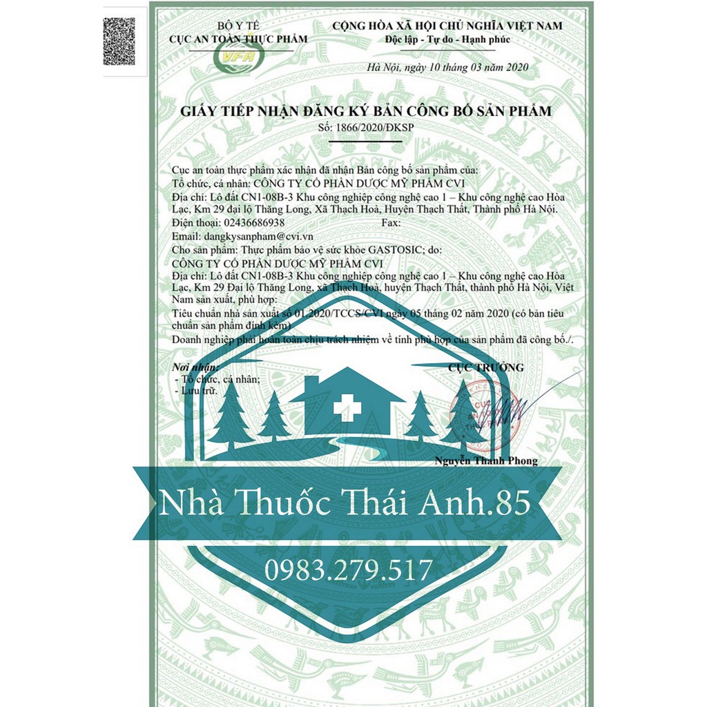 GASTOSIC - HỖ TỢ TRÀO NGƯỢC DẠ DÀY