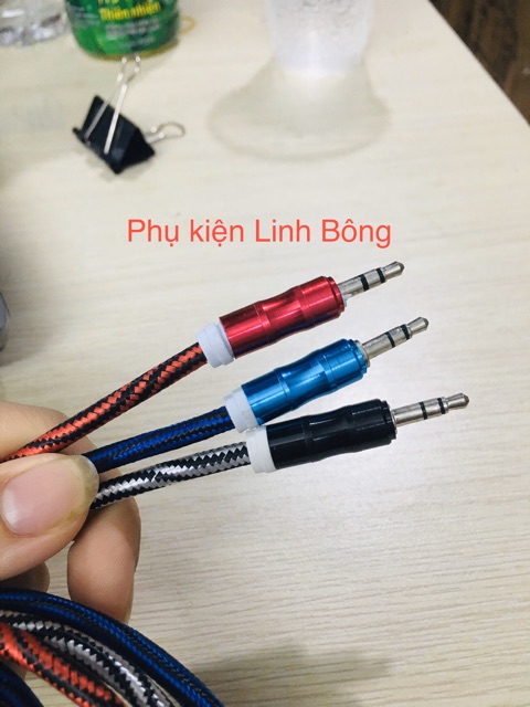 Cáp âm thanh 2 đầu 3.5 1m5 dây dù chống đứt gãy