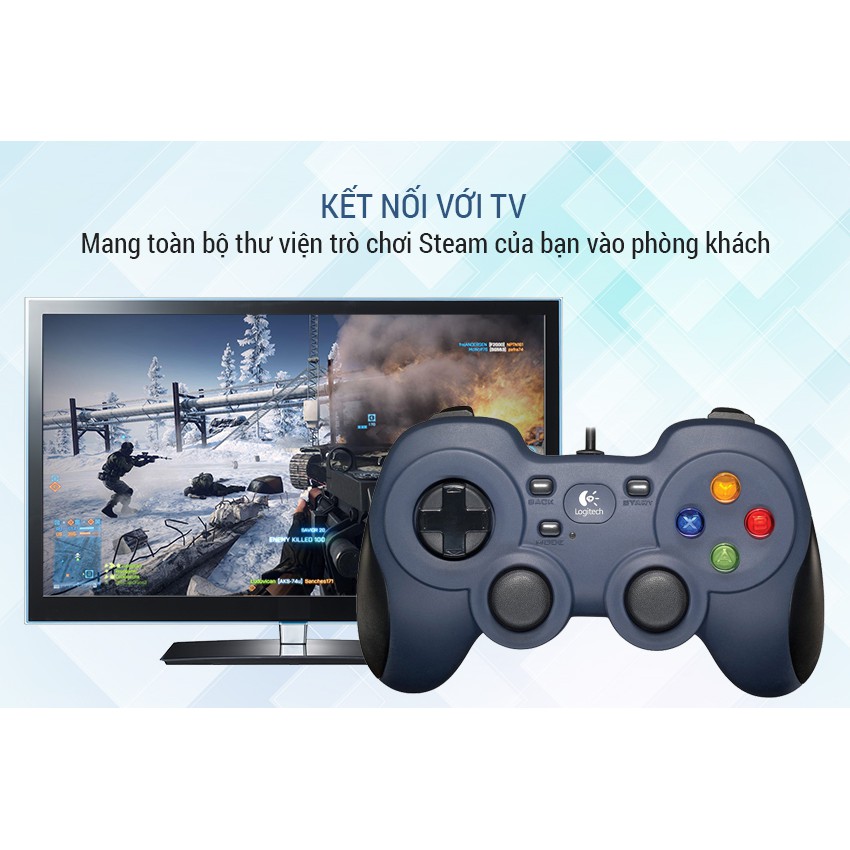 Tay cầm chơi game Logitech F310 (Đen) - Hàng Chính Hãng