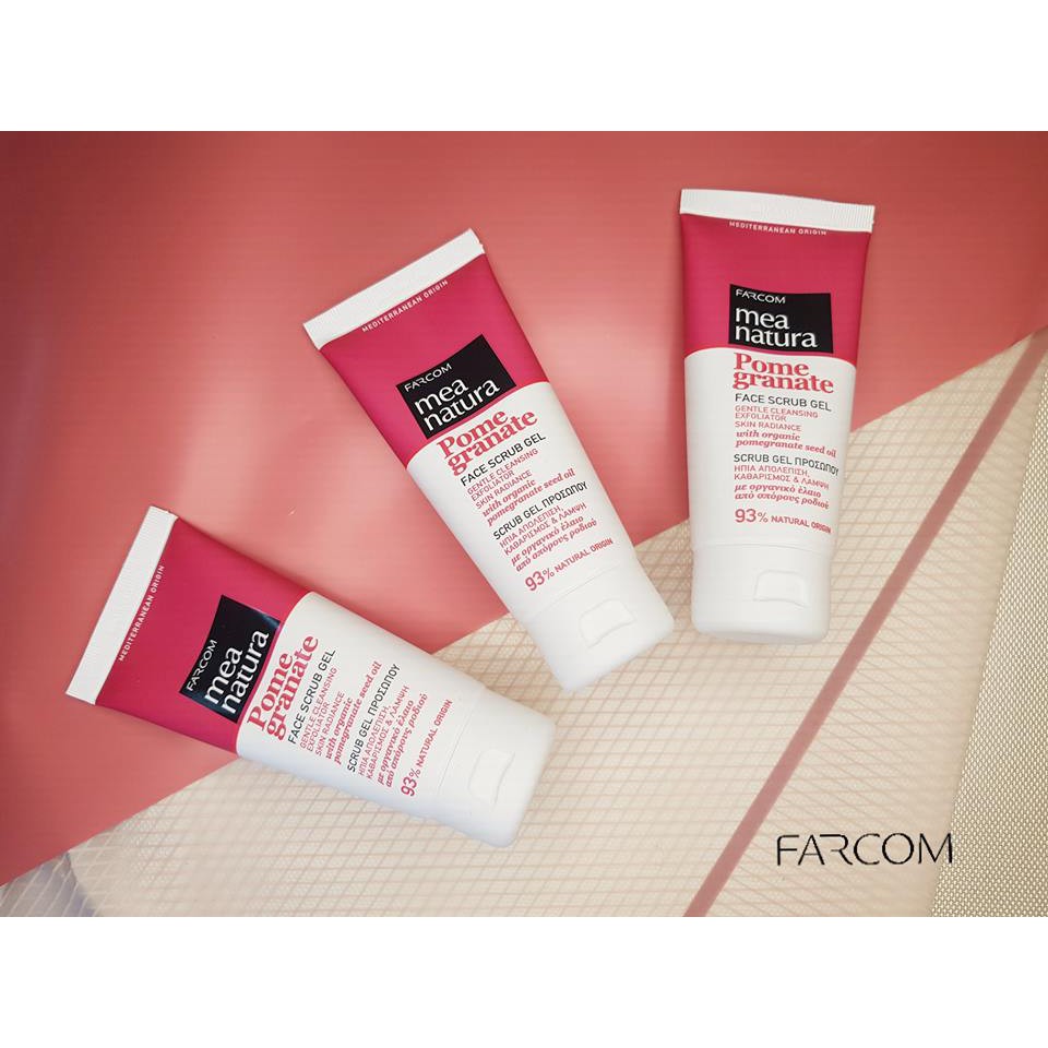 Sữa rửa mặt Lựu dạng gel Farcom Pomegranate Face Scrub Gel 93% Organic 100ml | BigBuy360 - bigbuy360.vn