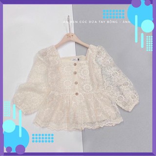 Oder  ÁO REN CỔ VUÔNG 2 LỚP CHO NỮ