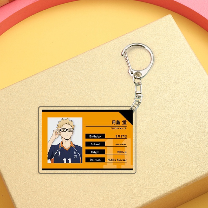 Móc khóa nhựa acrylic in hình anime Haikyuu Oikawa Shoyo Tooru Kozume Kenma