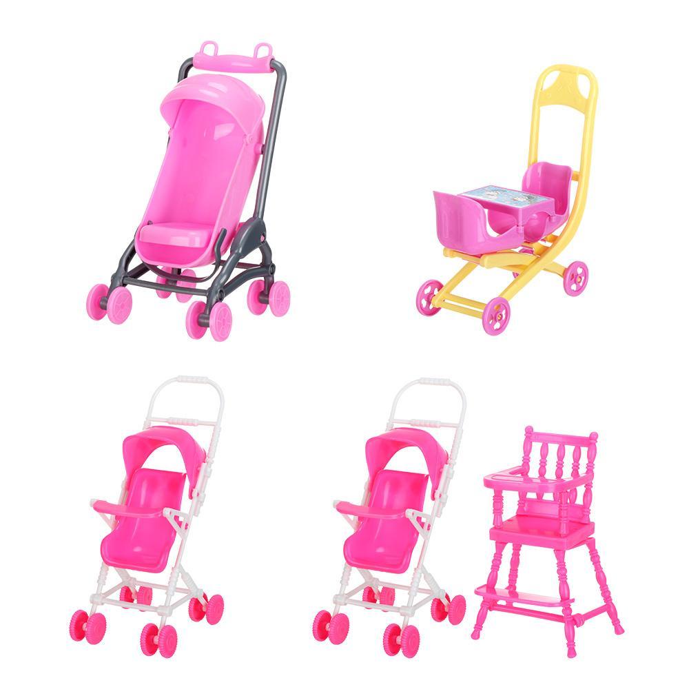 Mô Hình Xe Đẩy Em Bé Trang Trí Nhà Búp Bê