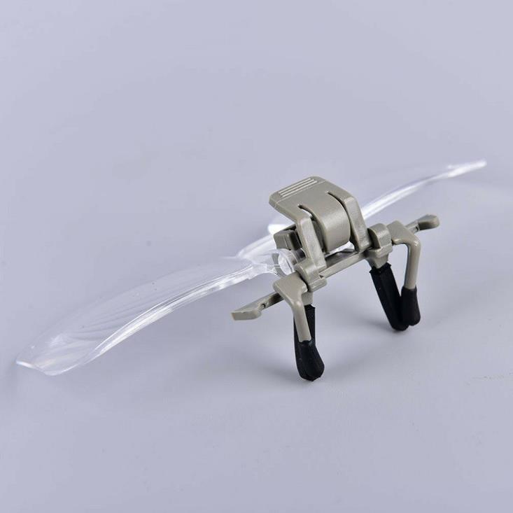 Kính lúp đeo mắt phóng đại 2x kẹp mắt kính siêu tiện, giá rẻ