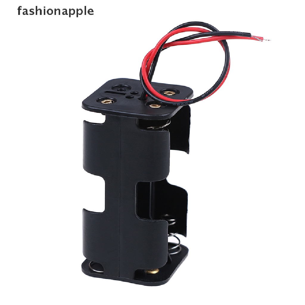 Bộ 2 Giá Đỡ Bằng Nhựa Màu Đen Kèm Dây Cho Pin 4 x AA