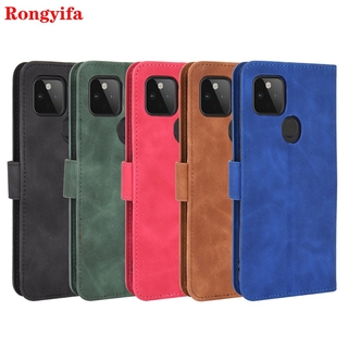 Bao da điện thoại nắp lật kiêm ví đựng thẻ và giá đỡ cho GOOGLE PIXEL 4A 5G 5 4A 4 3A 3 XL