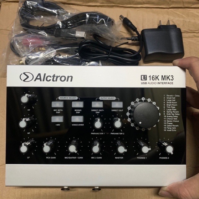  combo thu âm livestream cao cấp Míc Takstar PC K200-Sound card ALCTRON U16 Mk3 kèm đầy